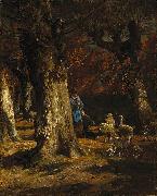 Charles Jacque The Old Forest USA oil painting artist